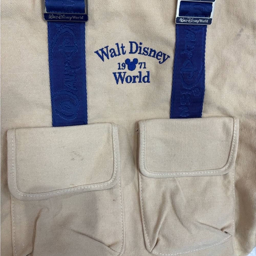 Disney Canvas Tote with Blue Accents